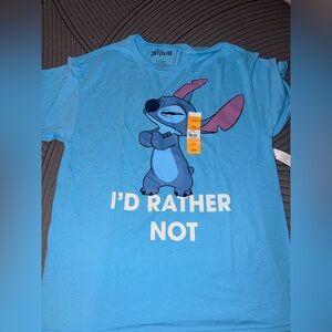 Lilo & Stitch I’d Rather Not T Shirt NWT
